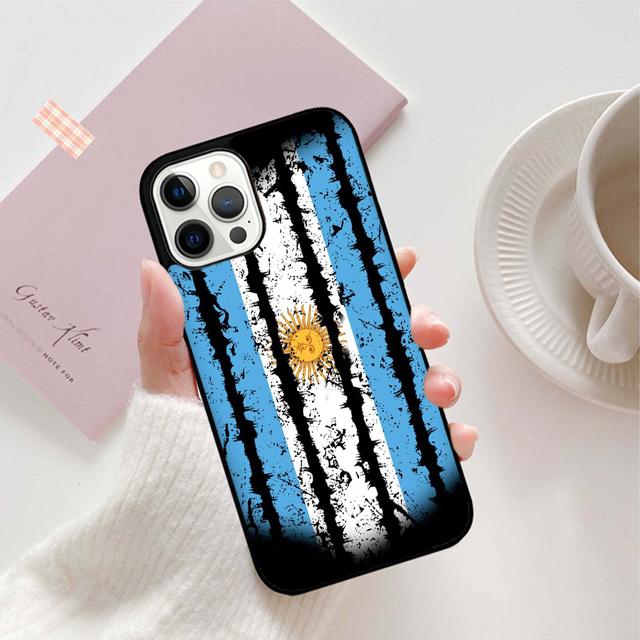 Чехол для телефона с флагом Аргентины для iPhone 17 Air 15 16 11 12 13 14 Pro Max Чехол для iPhone 17 Air Max Plus coque Fundas Shell