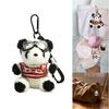 Adorable Pilot Bear Keychain Cute Flying Bear Pendant for Bags and Keys Pilot Panda Keyring Personalized Animal Decor