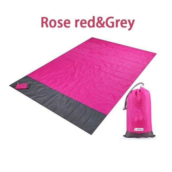 Водонепроницаемое карманное пляжное одеяло, складной коврик для кемпинга, матрас, портативный легкий коврик, коврик для пикника на открытом воздухе, песчаный пляжный коврик 140x200 см/200x210 см