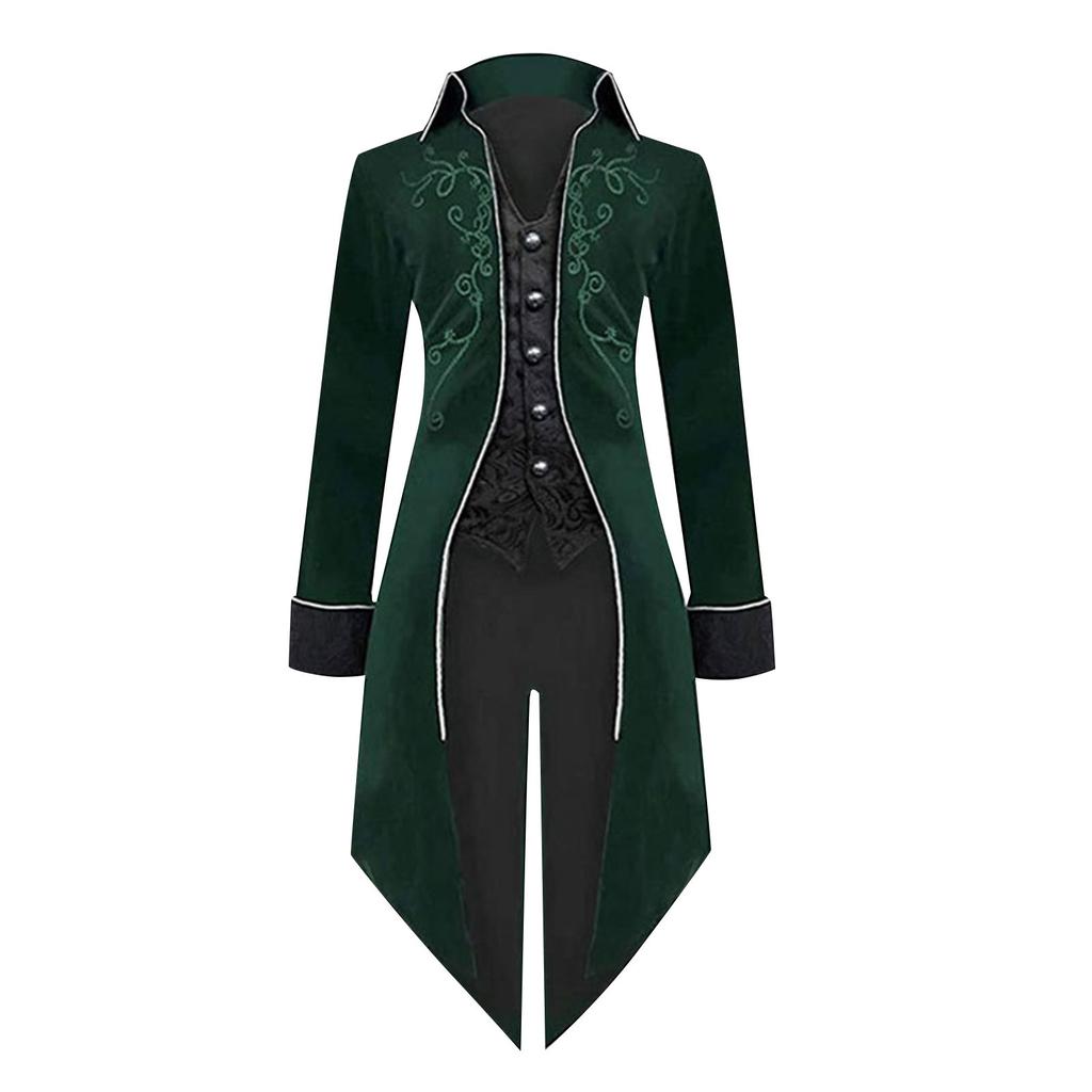 Мужской фрак на Хэллоуин, одежда для выступлений на сцене, мужское пальто