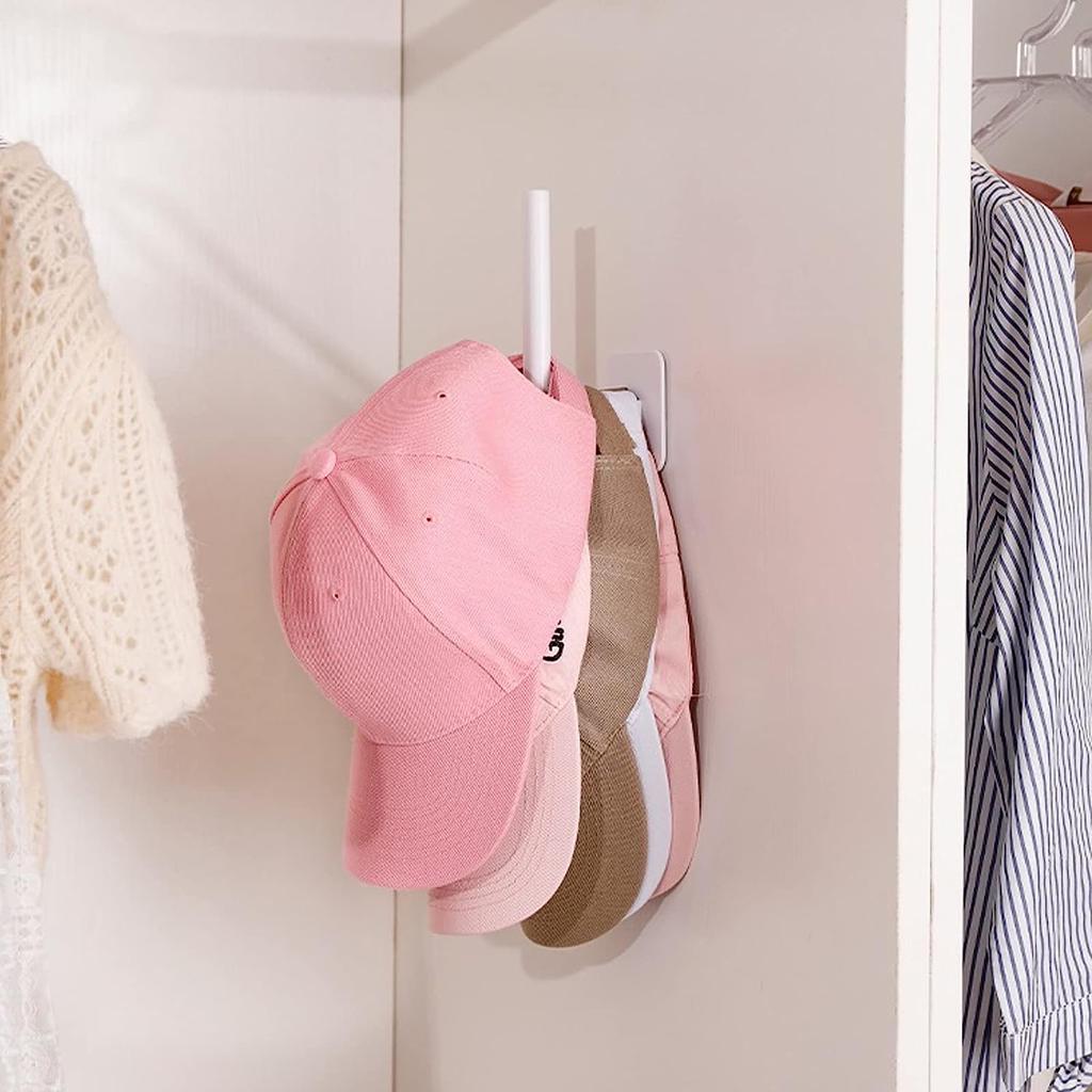 Вешалка для бейсболок, клейкие крючки для шляп, настенная вешалка для кепок, органайзер для крышек без сверления, держатель для шляп для дверного шкафа