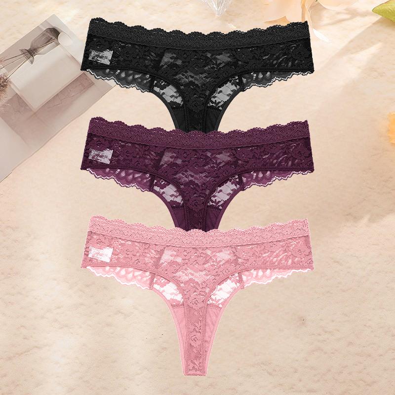 FINETOO 3 шт./компл. S-XL женские сексуальные трусики стринги сексуальное женское нижнее белье женское кружевное белье женское бикини леди стринги нижнее белье