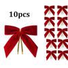 Small Velvet Christmas Bows for Christmas Tree  Wreath  Gift Wrapping  Crafts  Wedding  Party  Home Decor