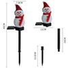Solar Garden Lights Christmas Decoration Snowman Waterproof Solar Streetlight for Outdoor Ground Plug Light Lawn Landscape Light