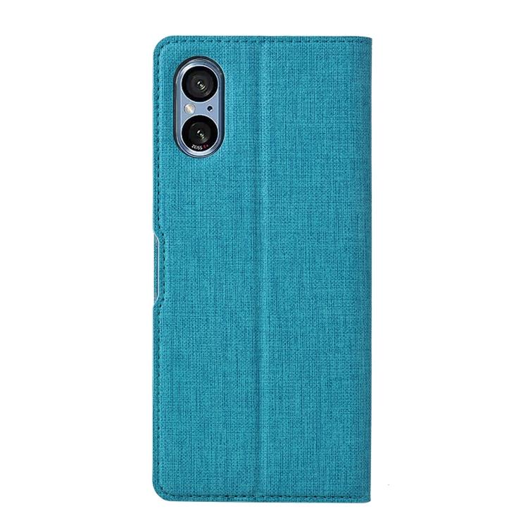 Для Sony Xperia 5 V Чехол-книжка из кожи с магнитом и защитой от ударов серии ViLi DMX