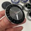 Горячая Автомобильная Наклейка 57 мм ABS Новый Сине-Черный Звездный Логотип на Капот Автомобиля Крышка Эмблема Значок на Капот Для Mercedes Benz AMG W204 W222 W212