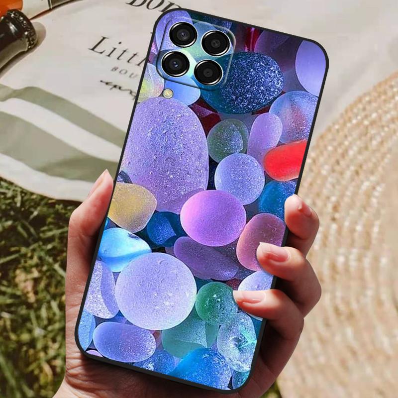Чехол для Samsung Galaxy M33 M53 2022 Модный Силиконовый Защитный Мягкий ТПУ Задняя Крышка для Samsung M53 5G Чехол для Телефона Черный Бампер