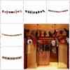 Hanging Halloween Skull Pulling Flag Papper Scary Banners Halloween Hanging Flag  Ghost Festival