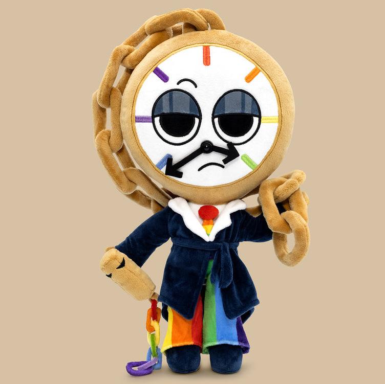 35cm Dandy's World Dyle Deluxe Rainbow Clock Man Plush Toy Soft Stuffed Plushie Pillow Doll Home Room Decor Adult Festival Gift