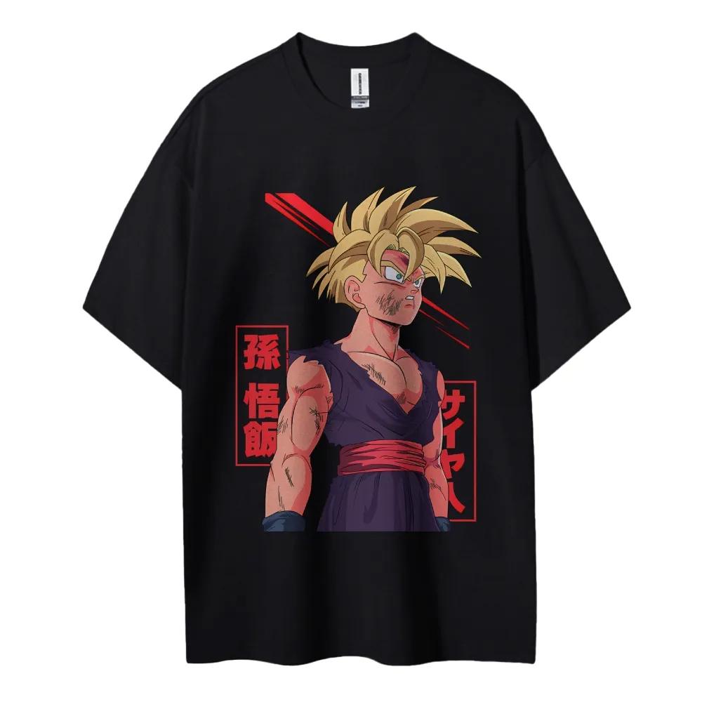Dragon Ball Son Gohan Cotton Unisex Crewneck Anime Tshirt Comfortable Shortsleeved Sports And Casual Unisex Tops