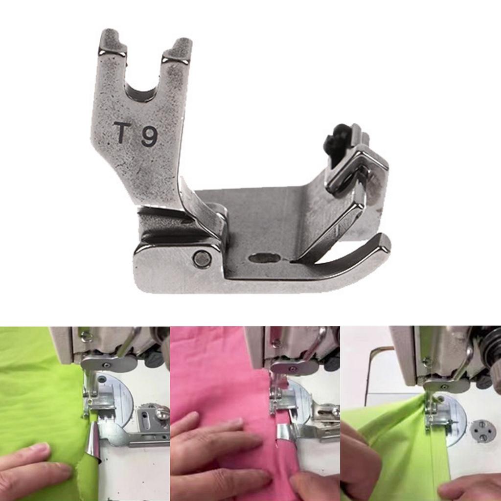 Шарнирная прижимная лапка для швейной машины, плоская автомобильная лапка T9 для обвязки кромок, аксессуары для швейных машин