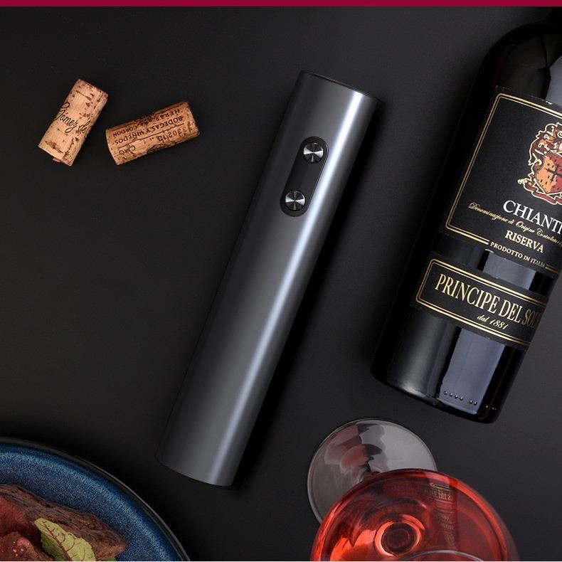Automatic Electric Wine Opener Gift Set – Includes Corkscrew and Red Wine Opener in a Household Box.