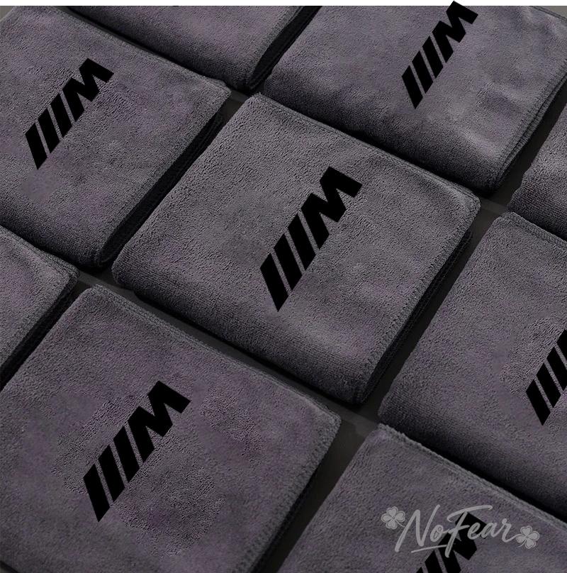 Microfiber Wash Towel Motorcycle Cleaning Drying ClothFor BMW M Emblem E46 E36 E34 F10 E90 F30 E60 F30 E53 E30 E92 sticker Decal YL6