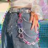 Punk Rock Pendant Pant Chain Big Ring Pants Belt Chains Fashion Waist Key Chain for Men Women