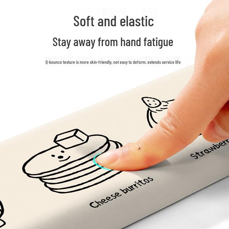 Креативный коврик для мыши с линейным рисунком и подставкой для запястья из пены с памятью