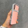 Роскошный чехол из искусственной кожи для Samsung Galaxy S25+, S25 FE, S25, S24+, S24 FE, S24, S23 FE, противоударный, с большим окном