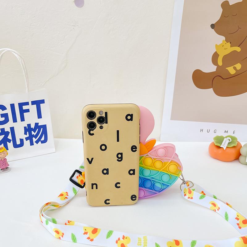 Детская милая милая сумка-мессенджер с уткой, пионер пресса для борьбы с крысами, музыкальная силиконовая сумка с щипком, сумка для мелочи для девочки, малыша, ребенка