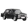1/32 LADA 2106 Diecast Model Car Metal Car With Openable Door Pull Back Function Music Light Kids Gift Toys