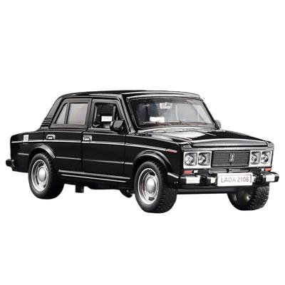 1/32 LADA 2106 литая модель автомобиля металлическая машина с открывающейся дверью и функцией инерционного механизма музыкальная подсветка детские подарочные игрушки