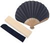 Shouroku Veil Material Soft Paulownia Fan Bag Lace Day Ladies [Nishikawa Shoten] Fan, Box, Included, Fan, Navy, Mother's Present, Gift, Women,