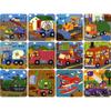 Milky Way Media First Working Car Puzzle 12 Type Set EM3652, 1 Set, Korea Best Toddler Puzzle