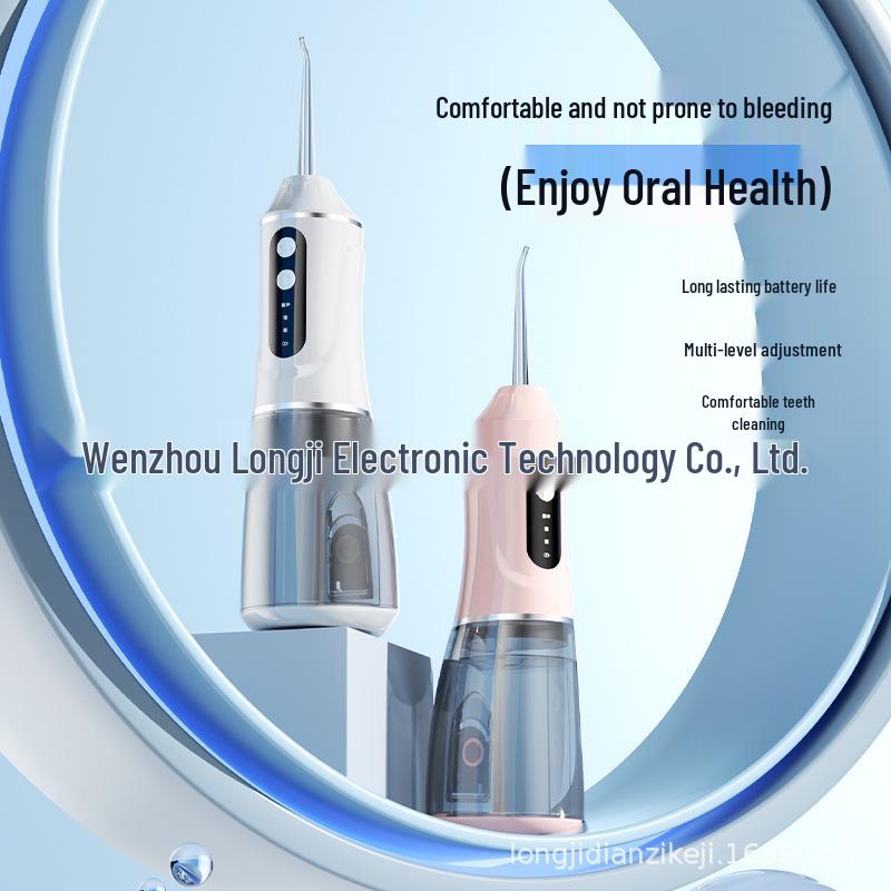 Portable Electric Water Flosser Oral Cleaner - Handheld Device for Removing Tartar and Cleaning Teeth