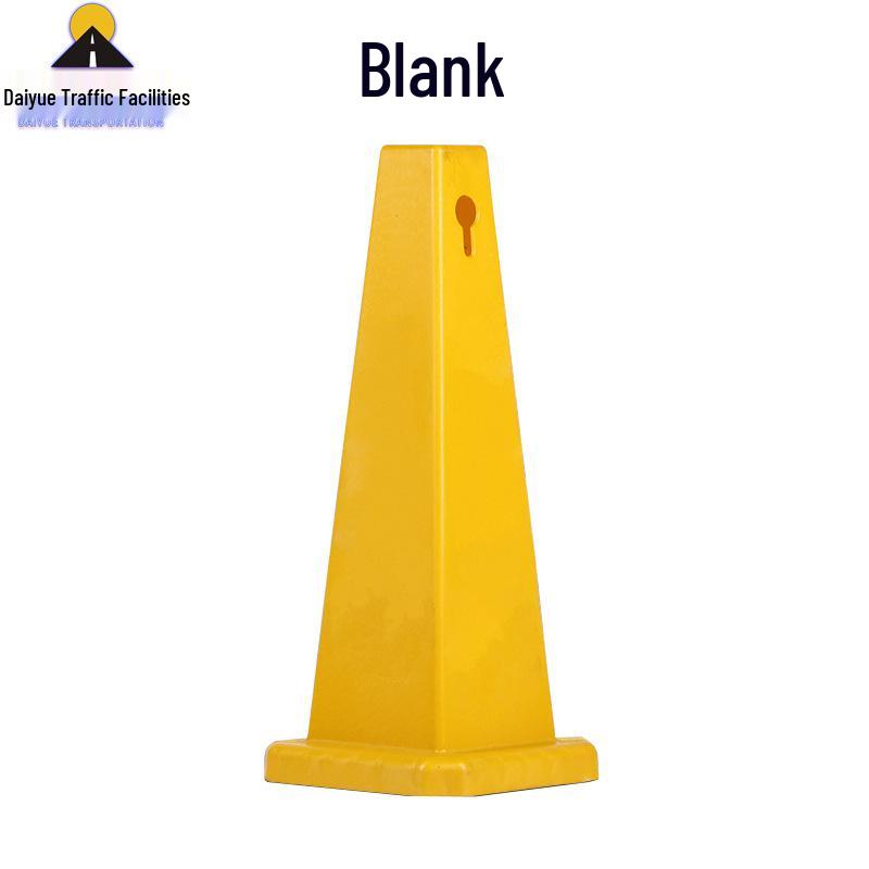 Thickened No Parking Warning Sign with Traffic Cone