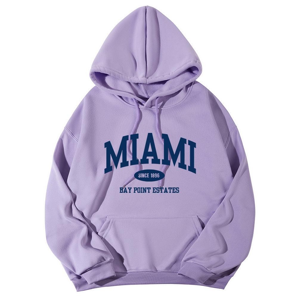 New casual sports sweater fleece hooded sports sweater men's and women's autumn and winter sports fashion