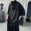 Черная мужская одежда Harajuku Techwear Стильная готическая панк-хип-хоп уличная одежда Креативные мужские футболки Японская аниме-одежда