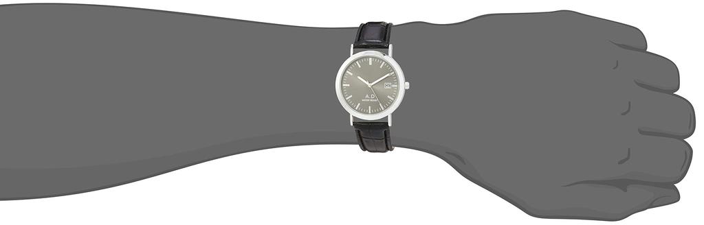 ARIAS A48M03 Серые кожаные мужские аналоговые часы