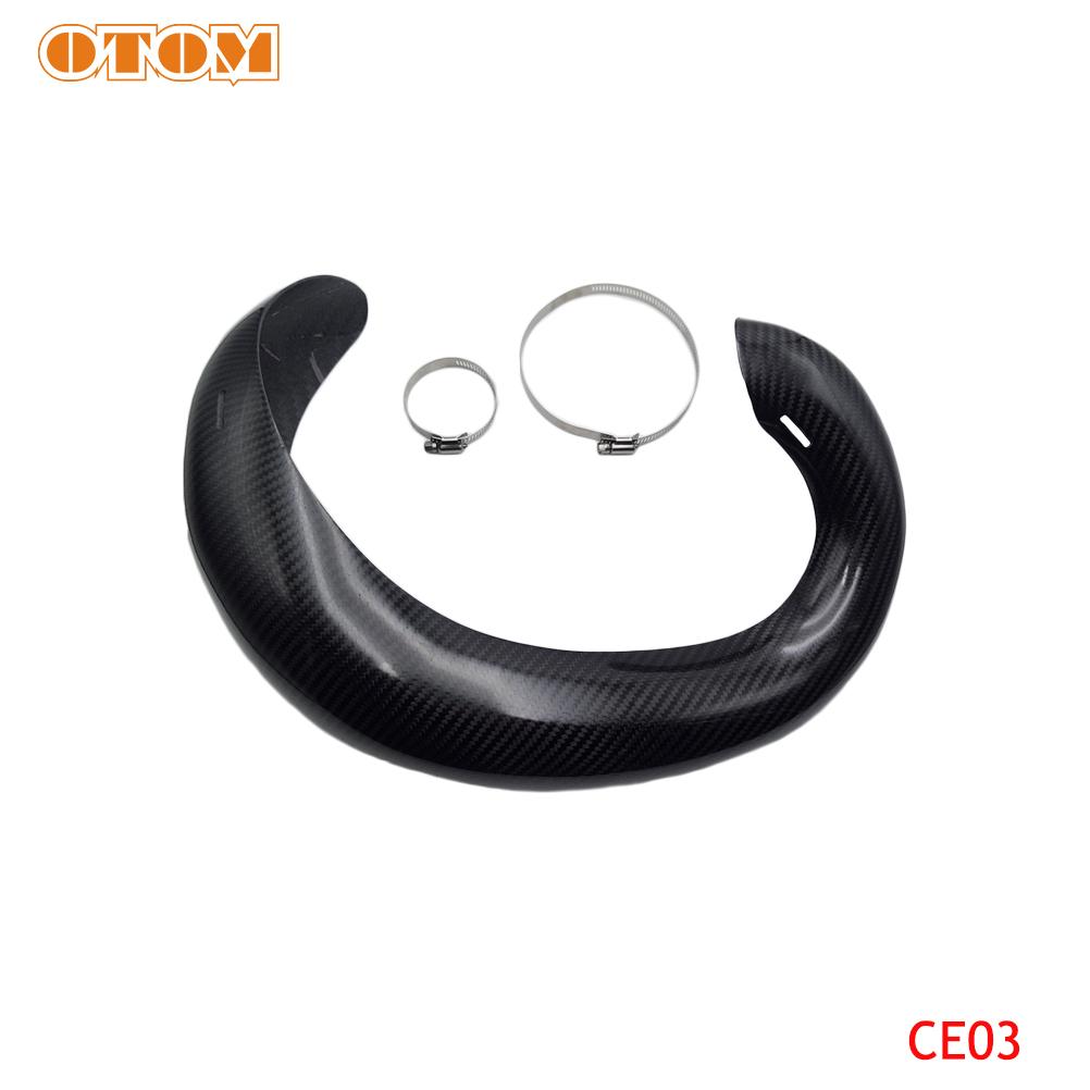 Motorcycle Exhaust Guard For KTM SX XC XCW EXC TE TC TX EC EX MC 250 300 2017-2024 Carbon Fiber Heat Shield Cover Anti-Scalding
