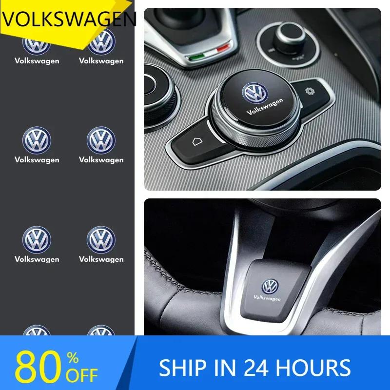 Для VOLKSWAGEN VW 2025 Горячие 1/2/5/10 ШТ Автомобильные Шильдики Декор Салона Авто Логотипы Наклейки Для Volkswagen VW Jetta Polo T4 T5 T6 Sharan
