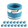 16pcs Valve Stem Oil Seals Set Fluororubber Excellent Sealing Parts Fit for GM SBC V8 Engine