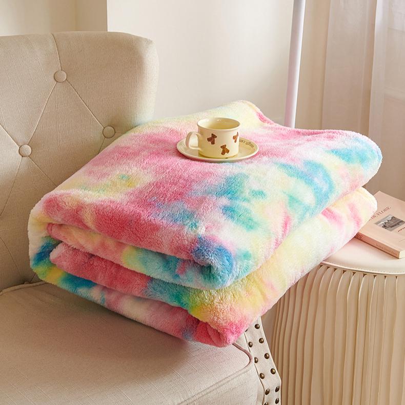 Одеяло, Плюшевое одеяло тай-дай, Теплое одеяло