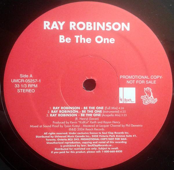 12-дюймовая пластинка RAY ROBINSON - Be The One UMCR052571 Soulclap Record 2004 Канада Танцевальная и электронная музыка Б/у