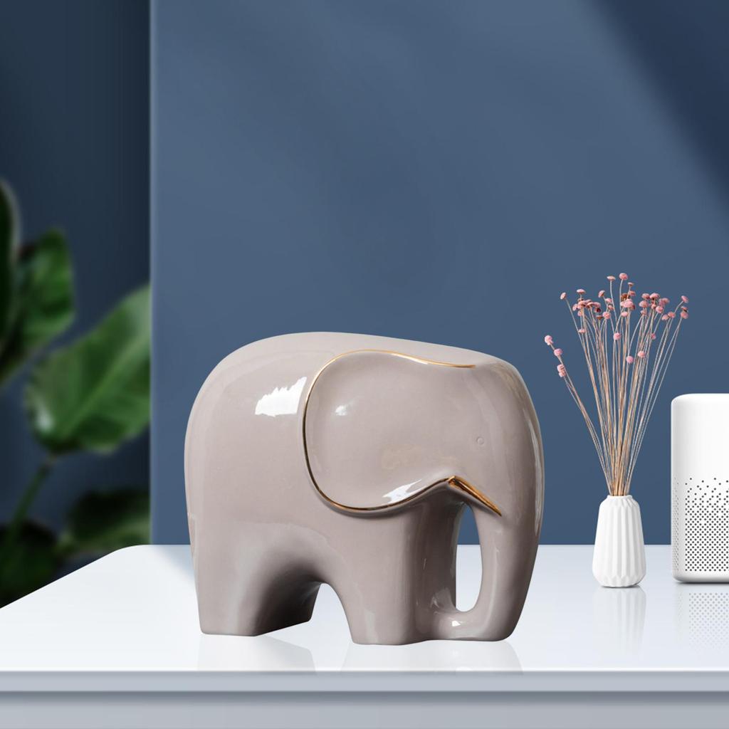 Modern Ceramic Statue Furnishing Animal Ornament for Home Living