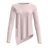 2026 New Summer Ice Silk Long Sleeved Yoga Tops for Women Cool Breathable Loose Slit Yoga Blouses