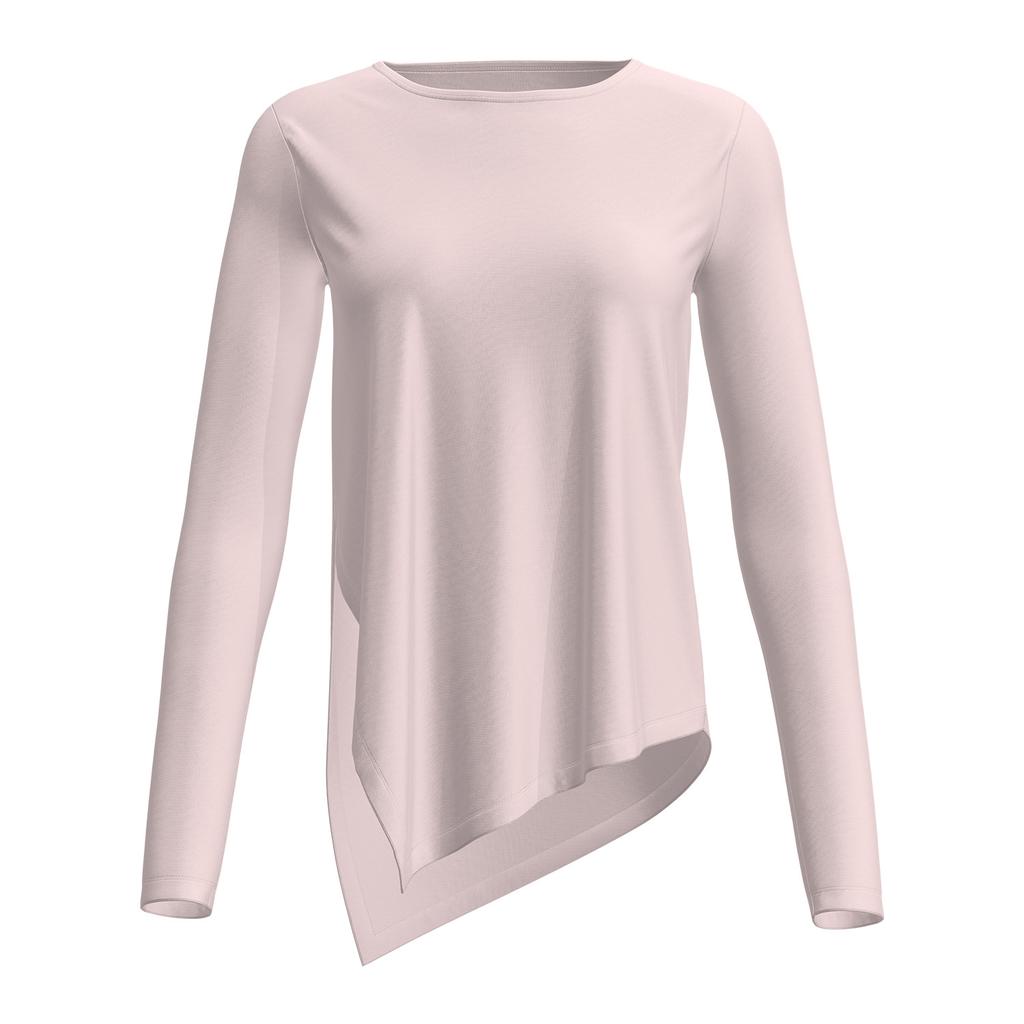 2026 New Summer Ice Silk Long Sleeved Yoga Tops for Women Cool Breathable Loose Slit Yoga Blouses