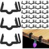 Christmas Lights Hook Clips 7/8 Inch Fascia Clips Hooks Deck Light Clips Holiday Light Clips For Indoor Outdoor Christmas Decorations (30PCS)