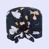 Surgical Scrub Caps Adjustable Beauty Agency Pharmacy Aesthetic Cap Veterinarian Working Pet Hospital Printed Scrub Hat Nurses