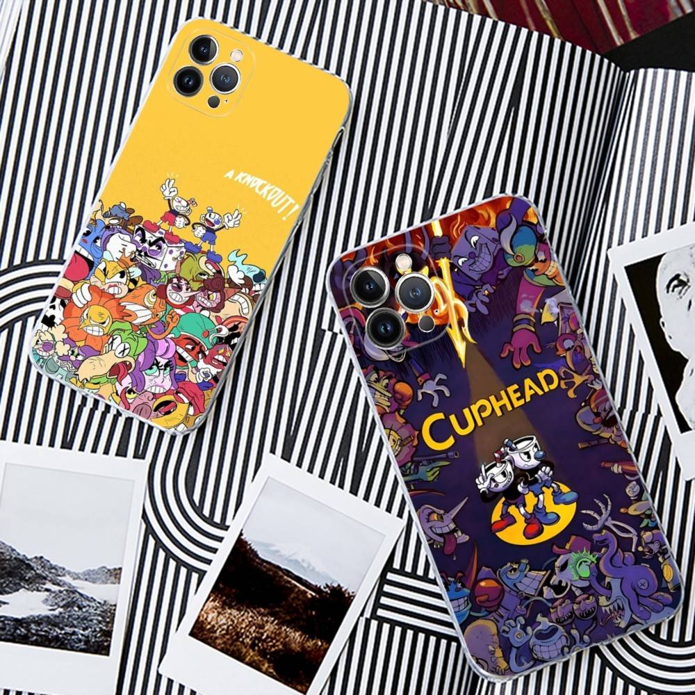 Классическая игра Аниме C-CupheadS Для iPhone 17 16 15 14 13 12 11 Pro max Plus Чехол для телефона Высококачественный Силикон