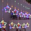 USB Powered LED Christmas String Lights with 8 Lighting Modes Santa Star Fairy Lights for Xmas Tree Window Party & Indoor Decor