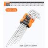 9PCS Double-End L Type Screwdriver Hex Allen Key Torx Wrench Set Screwdriver Bits Star Spanner Key Hand  Repair Tools