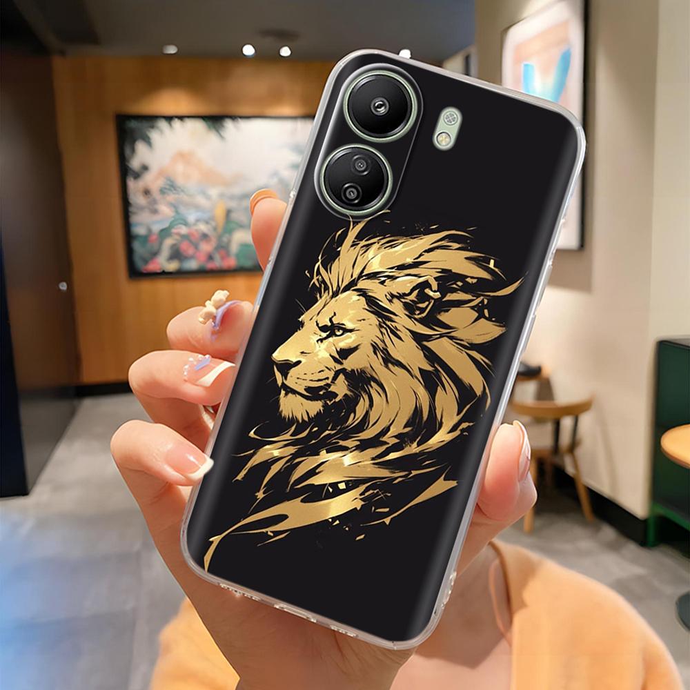 Чехол для Xiaomi Redmi 13C Милый Мультяшный Силиконовый Чехол для Телефона Для Redmi 13C Redmi13C 13 C Мягкая Прозрачная Задняя Крышка из ТПУ Fundas