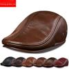 Men's Genuine Leather Duckbill Hat – Stylish, Warm, Thickened Cowhide Beret for Middle-Aged and Elderly (Autumn/Winter)