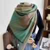 Keep Warm Plaid Scarf Thick Shawl Wrap Simple Imitation Cashmere Shawl  Autumn Winter
