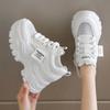 Fashion White Chunky Platform Sneakers for Women Fashion Mesh Breathable Sports Shoes Woman Comfort Thick Sole Non Slip Running Shoes