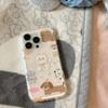 New Imd Mobile Phone Case Bracket Wrinkled Tin Foil Mobile Phone Case Laser Gradient Mobile Phone Case Large Hole Feather Yarn Mobile Phone Case