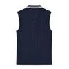 MARTINE GOLF Sleeveless Collar Sweater_Navy