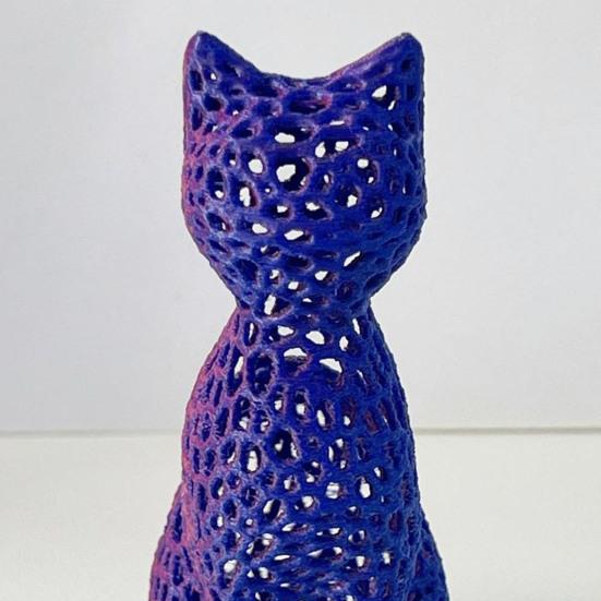 Полая статуэтка кота, коллекционная 3D-печатная фигурка кота, домашний офис, настольный котенок